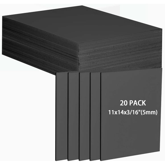 Cartón pluma STRAWBLEAG negro 35 × 28 cm – paquete de 20