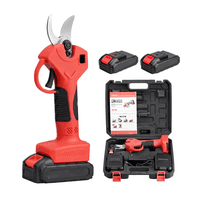 Genérico - Tijera Podar Eléctrica Profesional 16.8V Poda Sin Esfuerzo Rojo