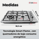 thumbnail image 3 of Cocina Encimera A Gas Licuado 4 Platos Acero Inoxidable Premium, 3 of 9