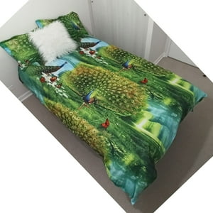 Velazio - Cubre Plumón Para Cama De 1.5 Plazas Pavo Real