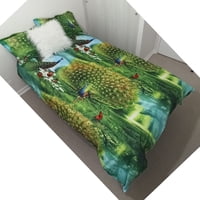 Velazio - Cubre Plumón Para Cama De 1.5 Plazas Pavo Real