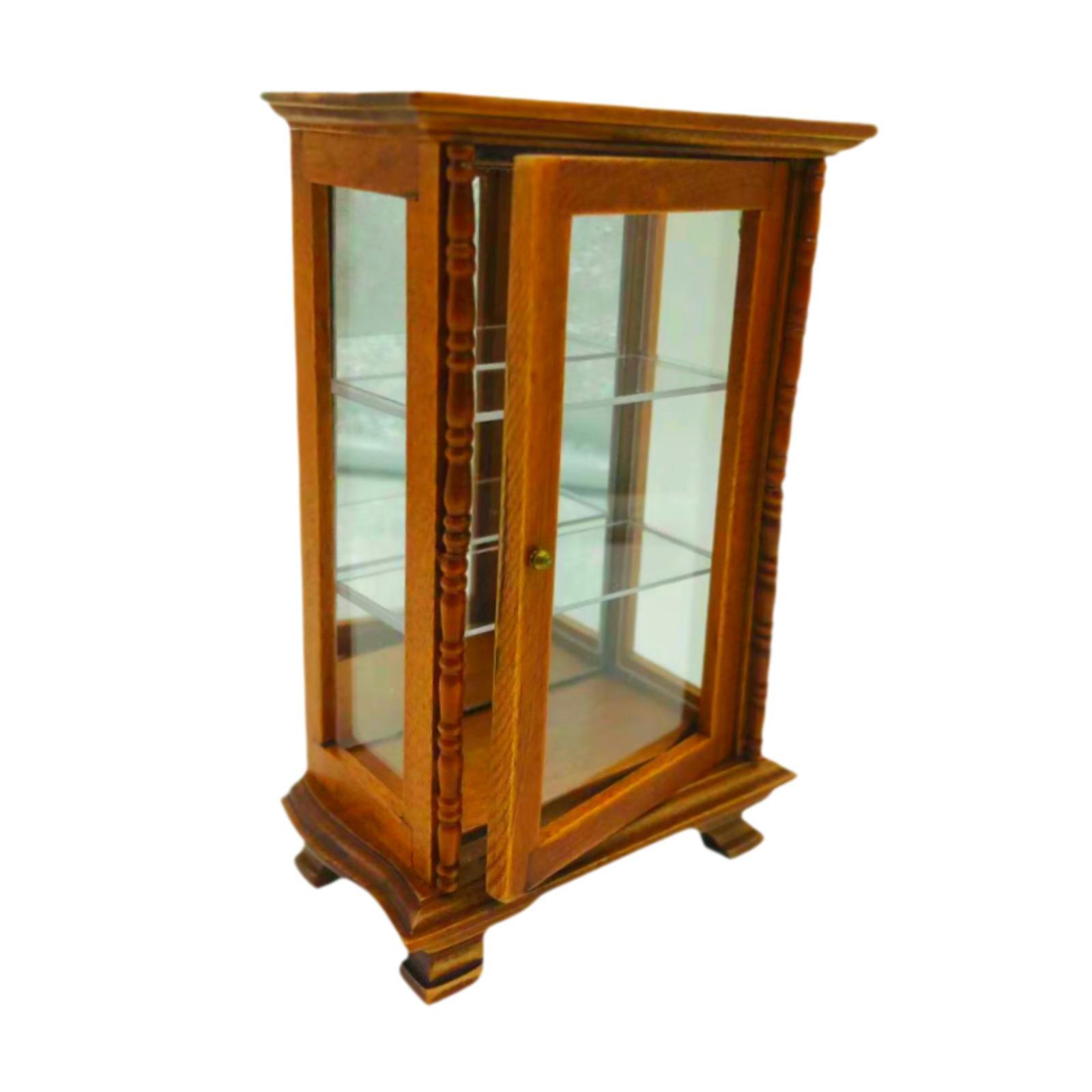 Magideal - 1:12 Estantería De Libros Con Adornos Verticales, Vitrina De Pulido Suave, Muebles Para Niños De 4, 5 Y 6 Años, Regalos Para Niños Y Niñas Marrón