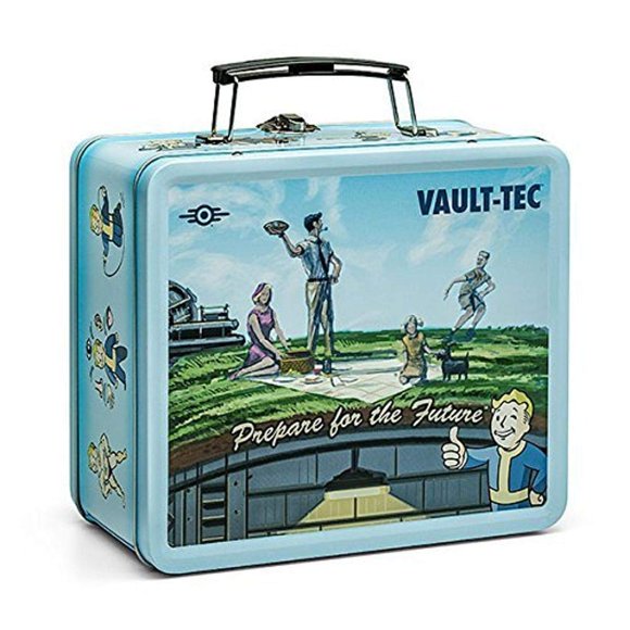 Réplica de bolsa de hojalata para fanwraps Fallout Shelter Vault-Tec