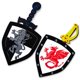 thumbnail image 5 of Set de espada y escudo de doble dragón de Foam Toy Medieval Joust para niños, 5 of 6