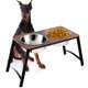thumbnail image 1 of Tazones elevados para perros kevideawl 2 × 1700 ml antideslizantes con base de madera, 1 of 7