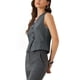 thumbnail image 4 of Chaleco Recortado sin Mangas con Botones y Escote en V para Oficina de Mujer INSPIRE CHIC L Gris, 4 of 6