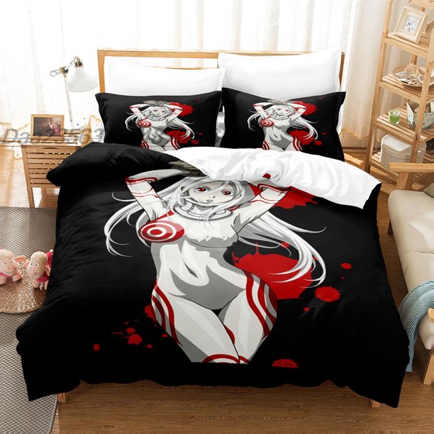 Deadman Wonderland Bedding Set Bed Set Aldult Kid Bedroom Duvetcover Sets bedding