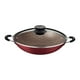 thumbnail image 1 of Wok Tramontina Paris en Aluminio con Revestimiento Interno y Externo Antiadherente Starflon Max Rojo con Tapa de Vidrio 32 cm 4,4 L, 1 of 5