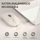 thumbnail image 4 of X1 Mouse Inalámbrico Con Pantalla De Batería, Wireless Óptico Recargable 2.4 G Ergonómico Silencioso Click 800/1200/1600 Ajustable Dpi Ratón Para Computadora,portátil,pc,mac (blanco Lechoso), 4 of 6