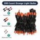 thumbnail image 5 of Luces navideñas PREXTEX, incandescentes, naranja, 40 m, 200 bombillas, 5 of 7