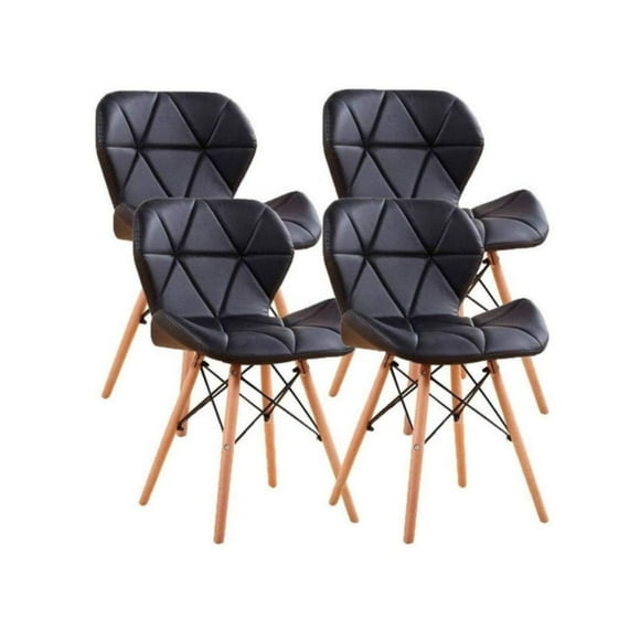 Pack 4 Sillas Radar Eames Negras