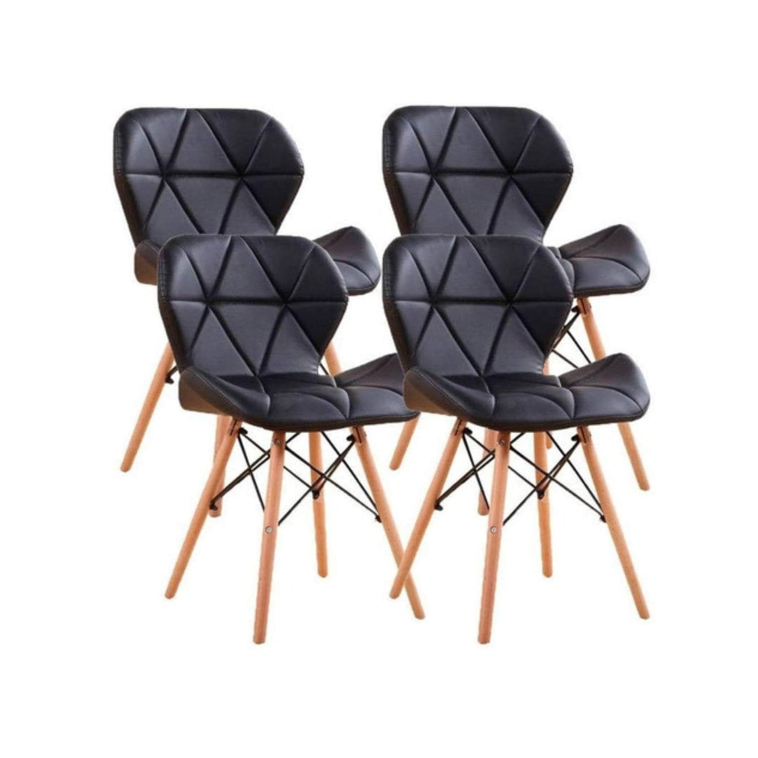 Moadchile - Pack 4 Sillas Radar Eames Negras