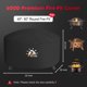 thumbnail image 2 of Zettum Fire Pit Cover Round 50 Inch Outdoor Firepit Cover, 2 of 3