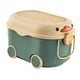 thumbnail image 4 of Caja de Almacenamiento Apilable con Ruedas Y Tapa, con Asas, Ideal para Organizar Refrigerios, Portátil para La Habitación de Los Niños, La Sala de Ju Verde medio, 4 of 5