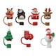 thumbnail image 1 of Tapas De Paja De Navidad A Prueba De Polvo Vacaciones Adorable Adorno De Paja De Navidad 7 Piezas, 1 of 5