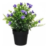 Genérico - Set 2 Planta Artificial Mini Arbusto Rosas Silvestres Jhn