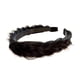thumbnail image 3 of Diadema Trenzada Para El Cabello, Diadema Trenzada Hecha A Mano, Banda Para El Cabello Gruesa Para Mujer, Color Negro, 3 of 5