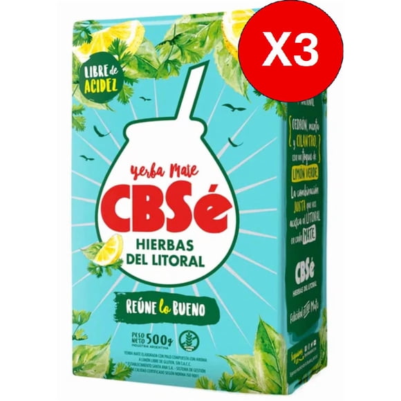 Pack 3 CBSE Hierbas Del Litoral 500g C u