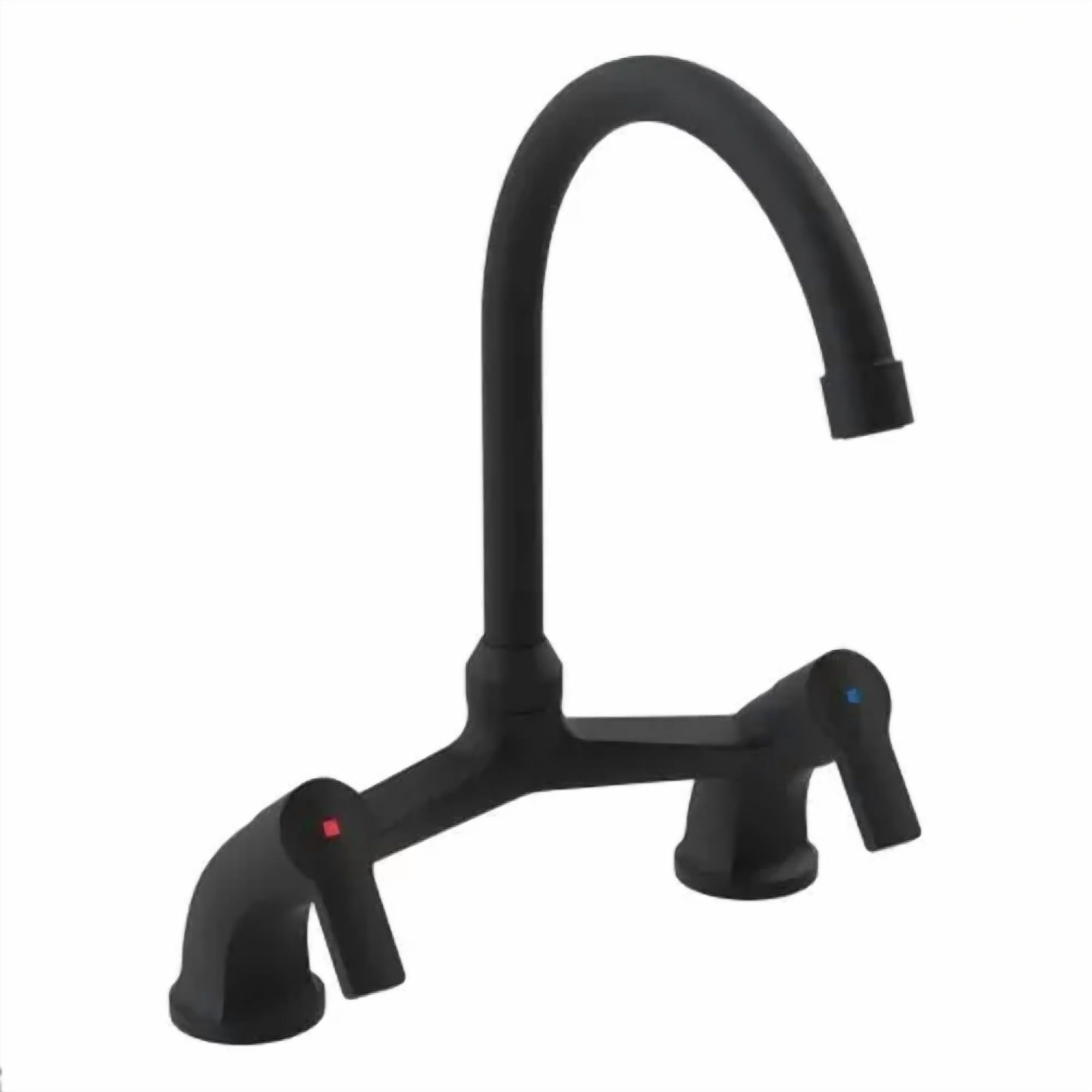 Genérico - Llave Combinacion Lavaplatos Bogen Negra Stretto Acabado Mate Color Negro