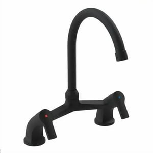 Genérico - Llave Combinacion Lavaplatos Bogen Negra Stretto Acabado Mate Color Negro