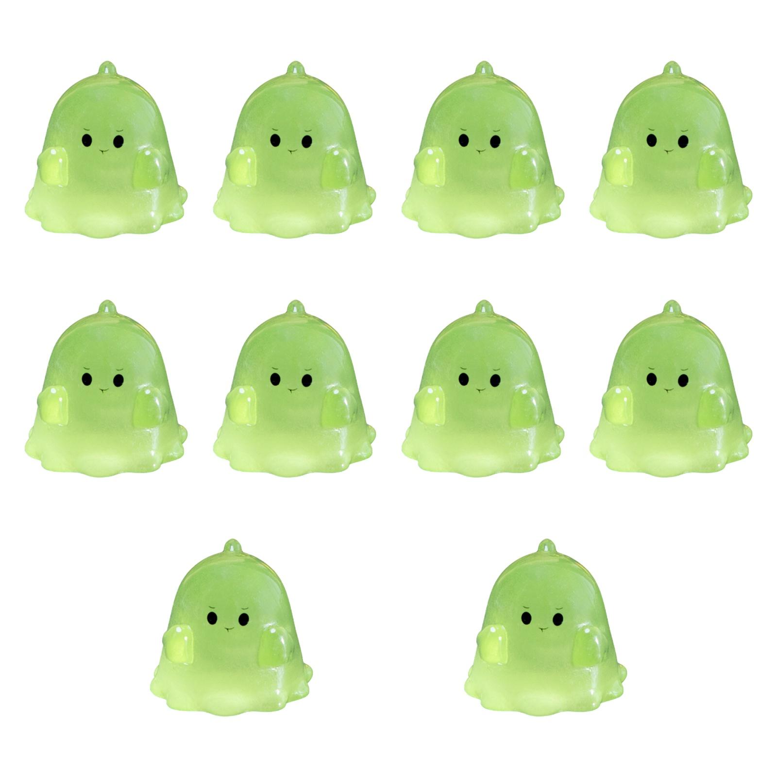 Magideal - 10 Minifiguras Luminosas Para Decoración De Halloween, Bonito Regalo De Inauguración De La Casa, Microadornos Para Paisajes, Para Estantes De Jardín Y 25 X 22 Cm