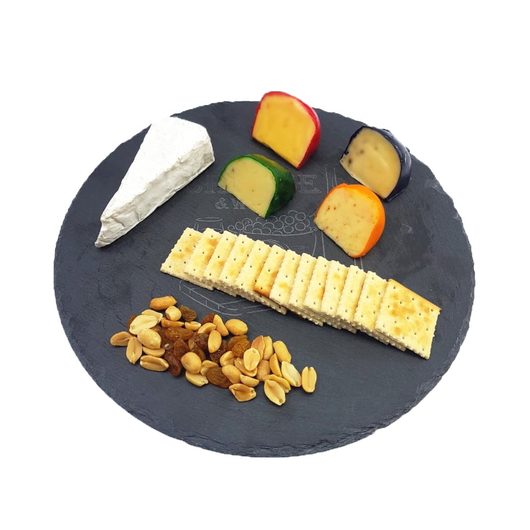 Oem - Tabla Cocktail Coctel Aperitivos Sushi Piedra Pizarra 25cm