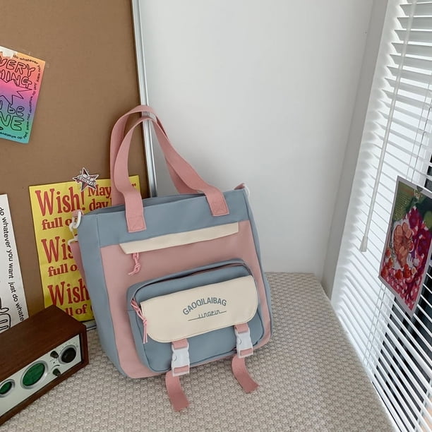 Get Ready for School with Our New Student Large Capacity Light School Bag - Simple Design with Wide Shoulder Strap