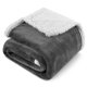 thumbnail image 3 of Manta PAVILIA Sherpa de forro polar para cama queen size, color gris oscuro, 3 of 8