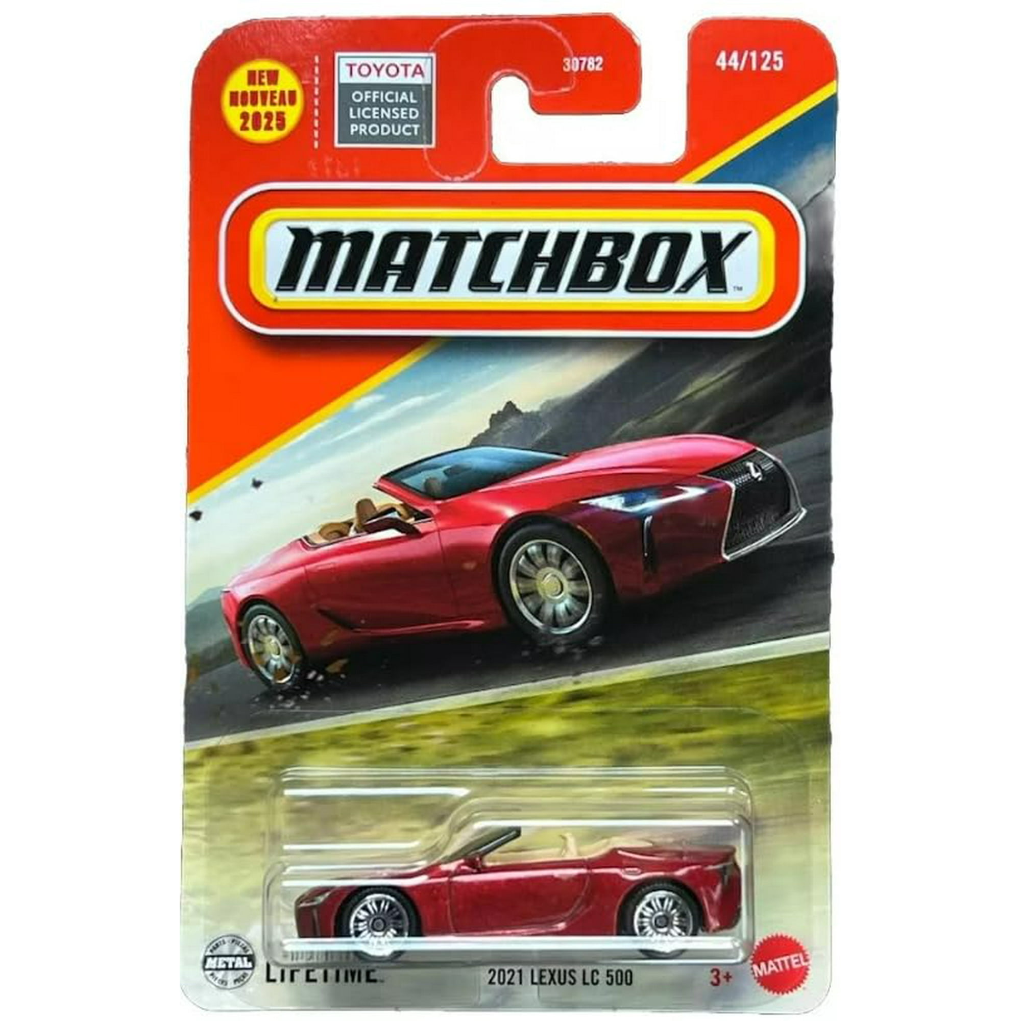 Mattel - Matchbox Para Coche Fundido A Presión Lexus Lc 500 2021, Escala 1:64, Color Rojo