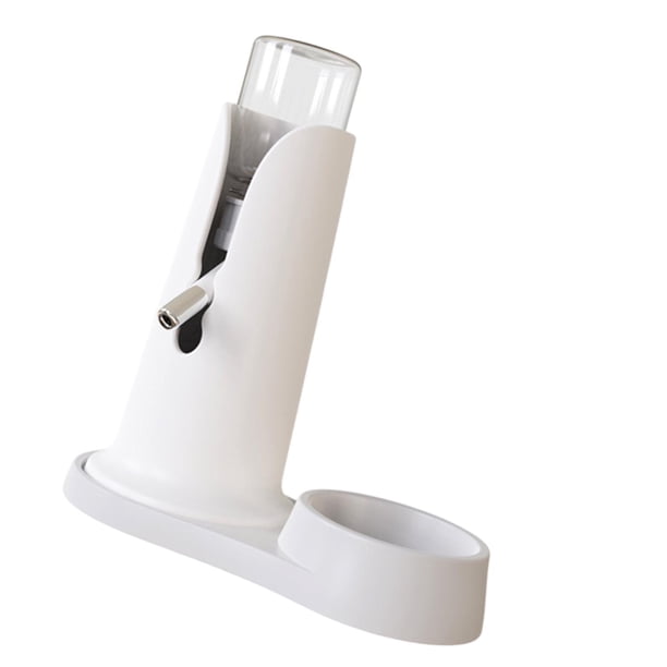 Kettle para jaula de hámster, donante, botella de agua de hámster higiénica práctica e higiénica con soportes, donantes automáticos de bebidas para ma blanco