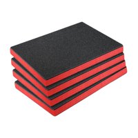 Ioensy - 4 Insertos De Espuma Multifunción Para Caja De Herramientas Rígida (43,8 X 30 X 3,8 Cm)