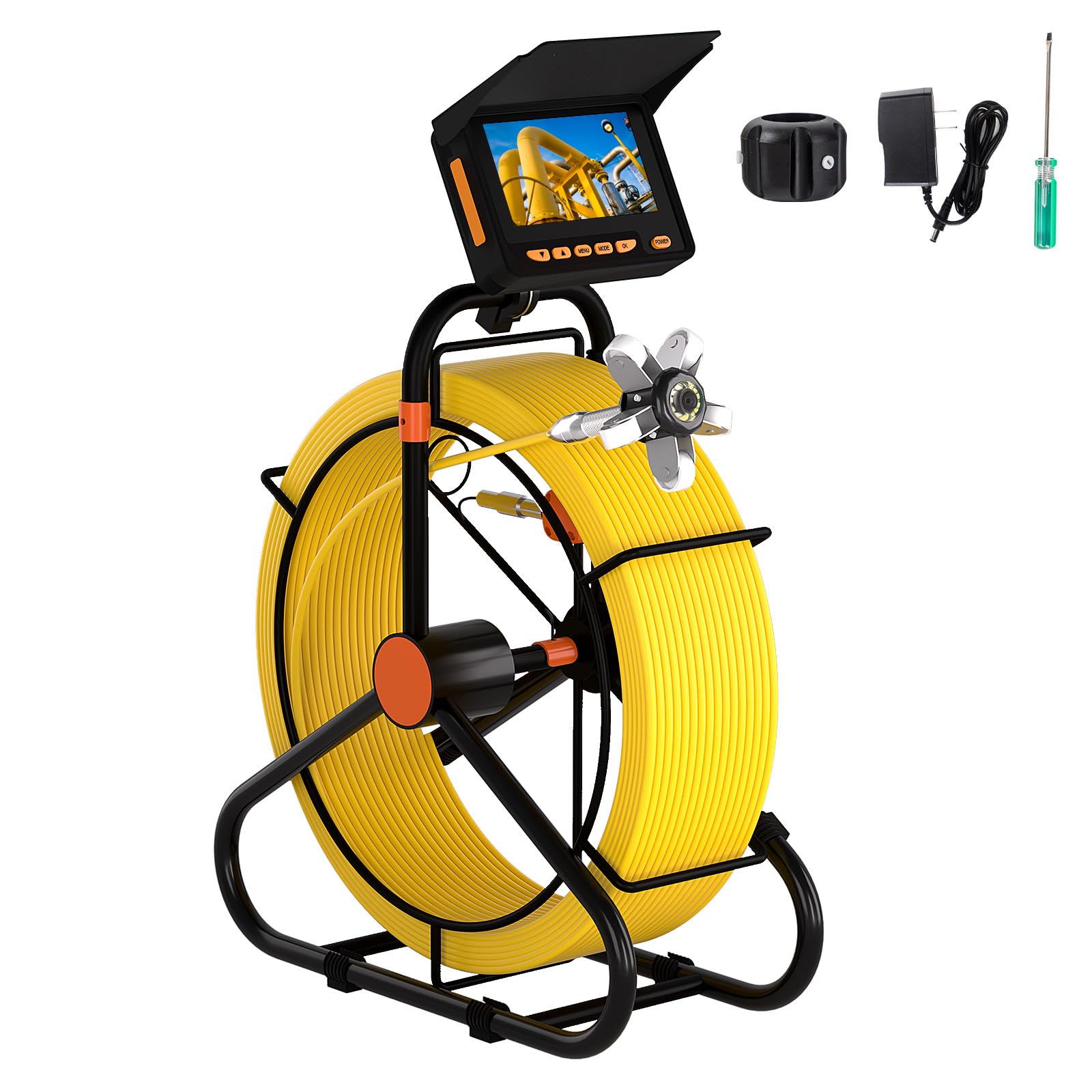 Cámara De Alcantarillado Jqkjcam 30 M 12 Luces 4.3""