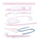 thumbnail image 4 of Regla Curva Francesa, Herramientas De Costura A Medida Para Creadores De Patrones, Diseñadores Principiantes, 9 Uds., 4 of 5