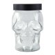 thumbnail image 1 of Frasco dulces vidrio calavera transparente, 1 of 3