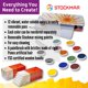thumbnail image 3 of Set de colores opacos Paint STOCKMAR 12 colores + pincel, 3 of 8