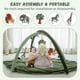 thumbnail image 4 of Gimnasio de actividades para bebé Avrsol con forma de hoja, con tapete y 5 juguetes colgantes, 4 of 7