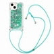 thumbnail image 1 of Funda FOXDOCK para iPhone 14 Plus con Cuerda Ajustable, Brillo Líquido, Protección Antigolpes y Lente – Ideal para Regalo, 1 of 6