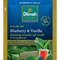 25 Bolsitas Te Negro Arandano Vainilla Dilmah