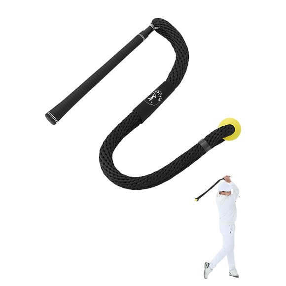 Entrenador de Swing de Golf con Cuerda Cusprtm y Empuñadura Real de Palo