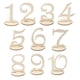 thumbnail image 1 of MDF Madera 10cm Números De Mesa 1-10 Base Set Boda Fiesta De Cumplea?os Francés, 1 of 5
