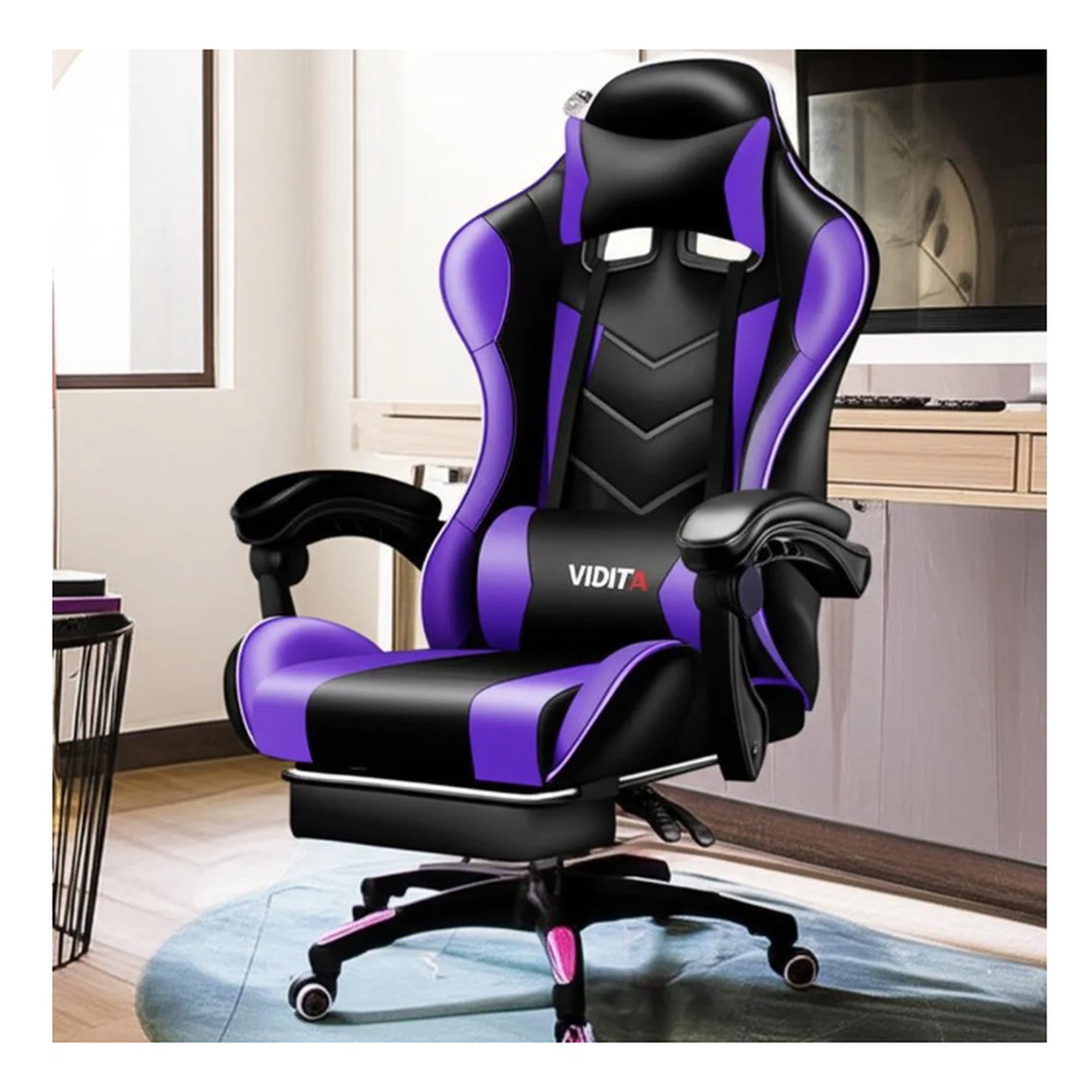 Riqui - Silla Gamer Reclinable Violeta