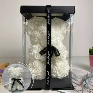 Movi - Oso Pétalos De Rosas San Valentín Blanco