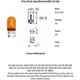 thumbnail image 2 of Bulbo Automotriz Kadiby 194A T10 12V 5W WY5W Ámbar 100 Pack, 2 of 3