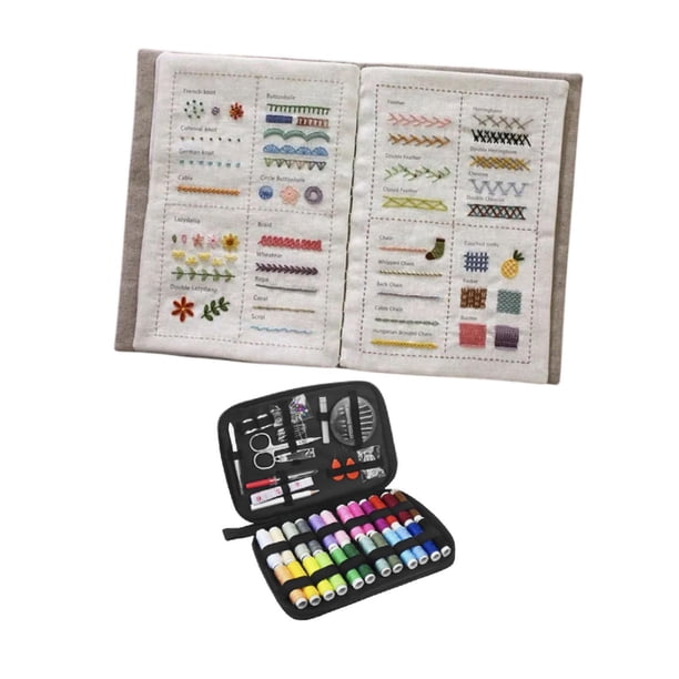 Guía de libros de puntadas con herramientas, regalo portátil creativo de Praticing, artesanía para adultos, diccionario de costura, libro de costura Estilo B