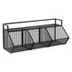 thumbnail image 3 of Organizador de almacenamiento colgante, cesta de metal pequeña con adhesivos, cesta de alambre colgante para garaje, cocina, frutas, verduras, , 3 cuadrícula, 3 of 5
