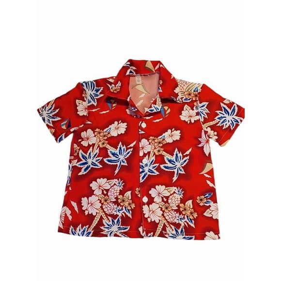 Camisa Guayabera Roja Talla 10 Pascuense