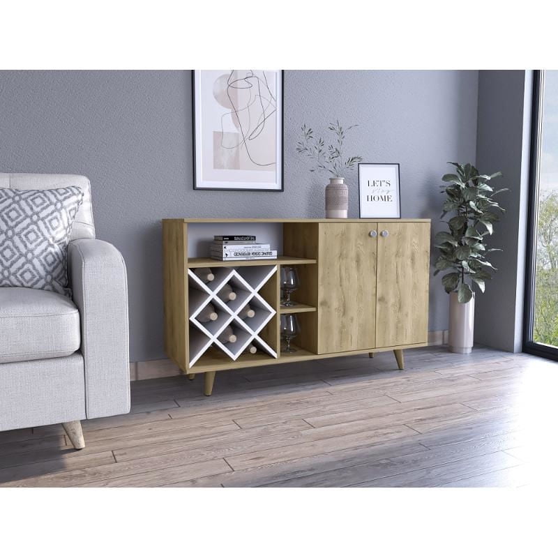 Tuhome - Bar Mueble Bajo Vihti Macadamia - Blanco