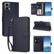 thumbnail image 2 of Funda Cartera Trébol para Motorola Moto G34 5G con Ranuras Tarjetas y Carga Inalámbrica Azul oscuro, 2 of 6