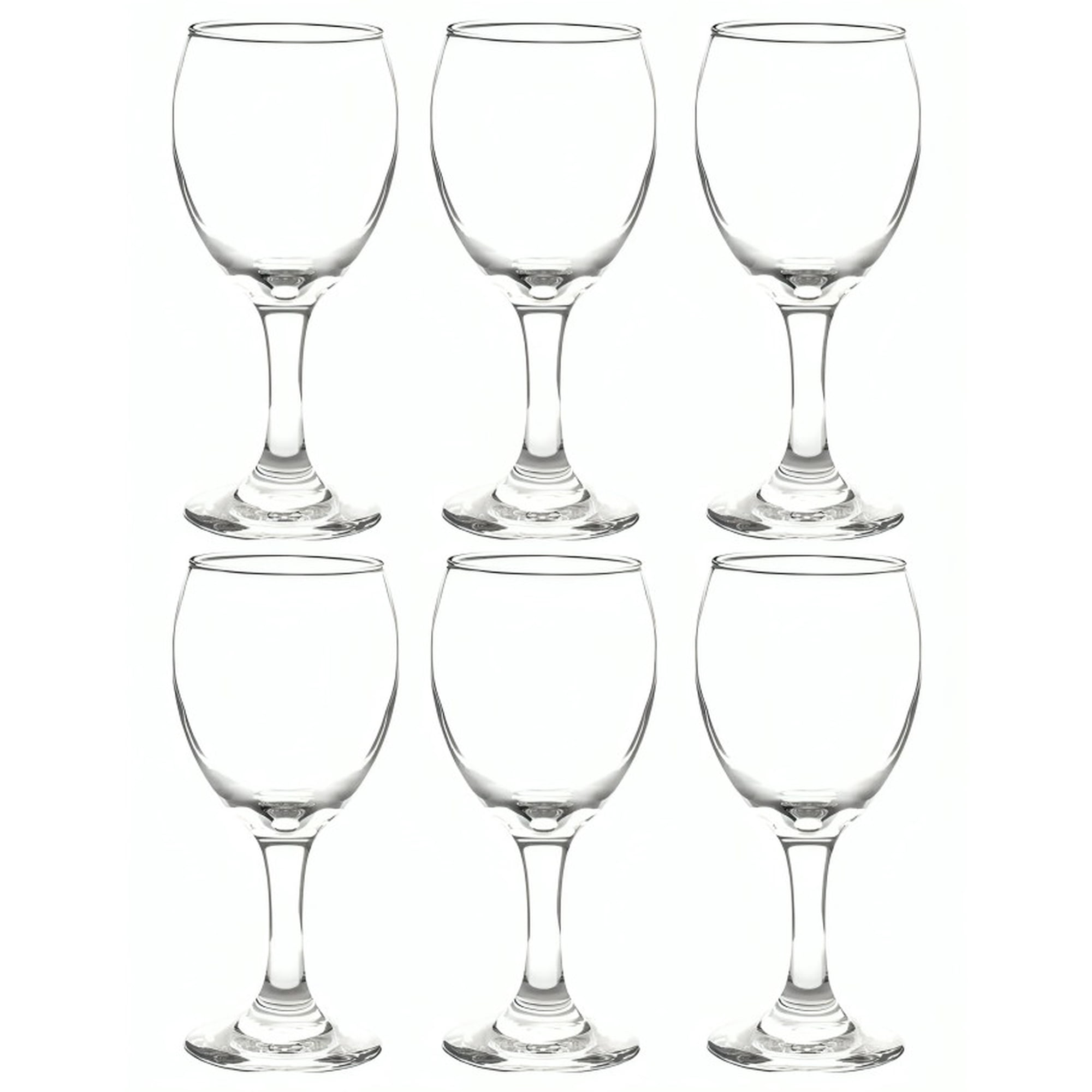 Genérico - Set 6 Copa De Vidrio 300ml | Copa Para Vino, Agua O Bebidas