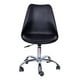 thumbnail image 2 of Silla De Escritorio Tulip Eames Acolchada Giratoria Negra, 2 of 5